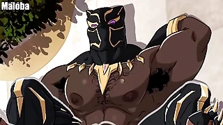 Double ended clash (Wolverine x Dark Panther)