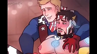 Iron man x Foreman america - steve x tony gay milking damage cow yaoi hentai